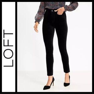 Ann Taylor Loft Velvet Modern Skinny Pants